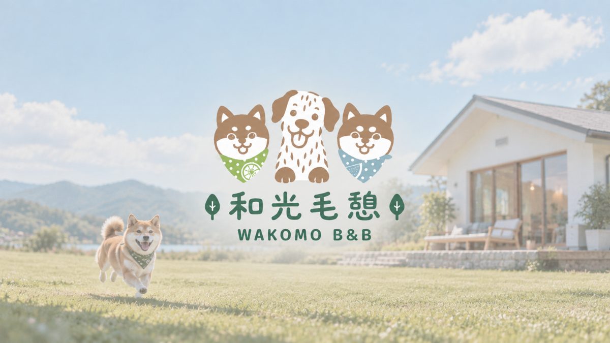 和光毛憩 WAKOMO B&B 標誌